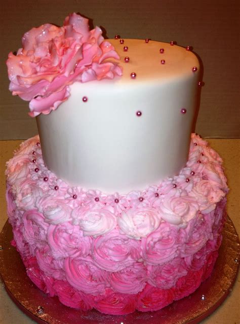 MaryMel Cakes: Pretty in Pink Christening cake