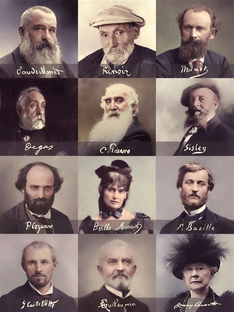 French Impressionists and their signatures. | Impressionist art ...