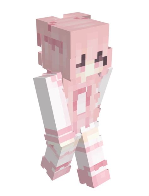 Pink hair minecraft skins – Artofit