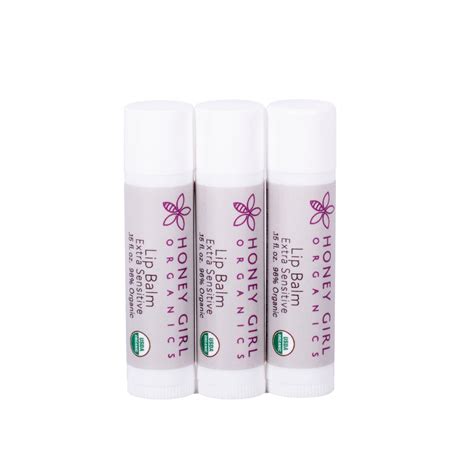 3-Pack Lip Balm Stick Extra Sensitive * – HoneyGirlOrganics