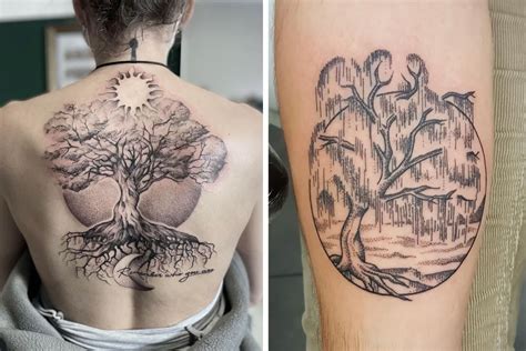 100 Majestic Tree Tattoos To Celebrate The Wonders Of Nature | Bored Panda