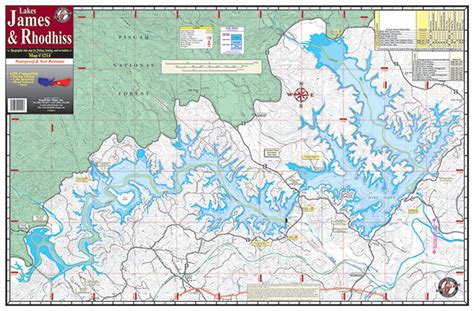 James & Rhodiss Lakes #1214 – Kingfisher Maps, Inc.