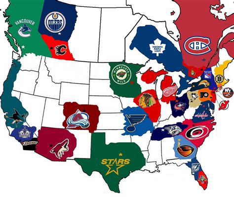 Map Of Nhl Teams | World Map 07