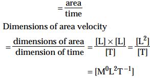 The dimensional formula for areal velocity is : - Sarthaks eConnect ...