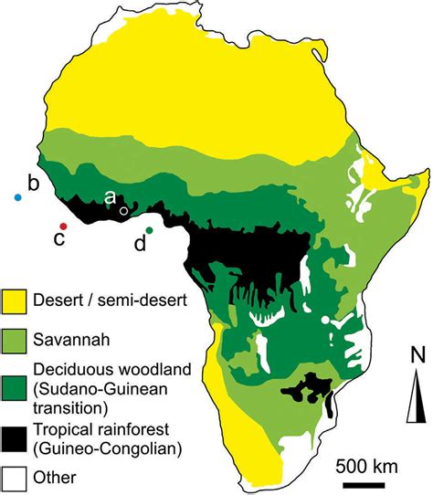 Savanna Africa Map