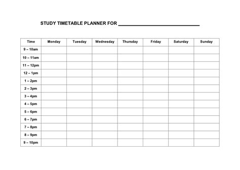 42 Useful Study Plan Templates (Word / Excel) ᐅ TemplateLab