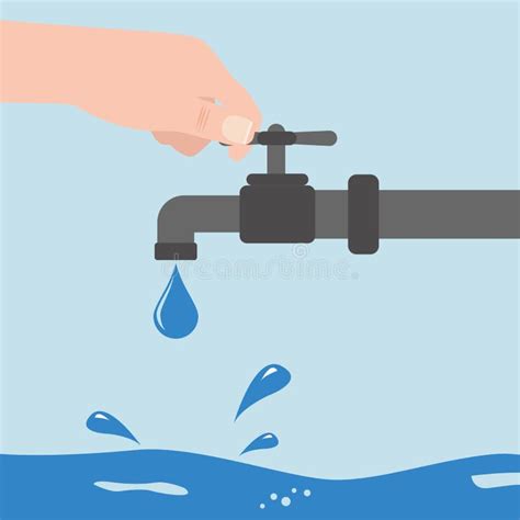 Faucet Turn Off Stock Illustrations – 565 Faucet Turn Off Stock ...