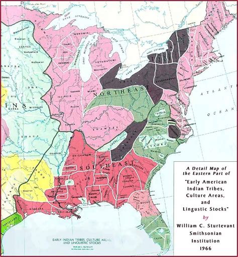 1860 Eastern Native american Map | American indian history, Native ...