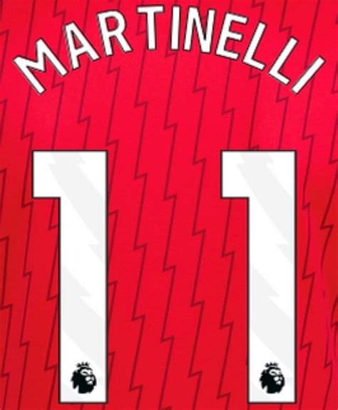 2023-24 Arsenal Home/Third Shirt MARTINELLI 11 Official Player Issue ...