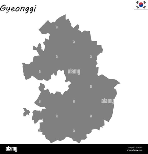 High Quality map province of South Korea. Gyeonggi Stock Vector Image ...