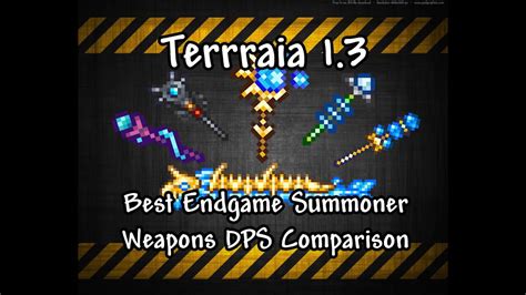 Terraria 1.3 Best Endgame Summoner Weapons + DPS Comparison - YouTube