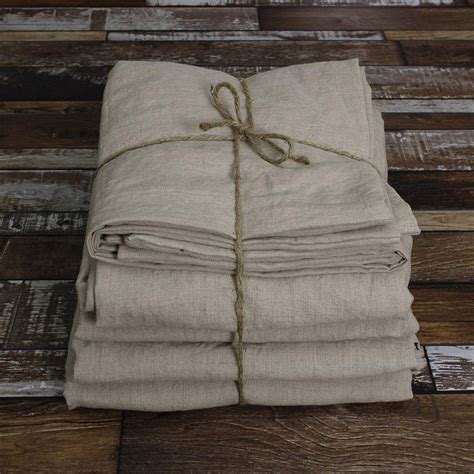 Linen Sheet Set| Shop 100 % Linen Sheets Set Natural