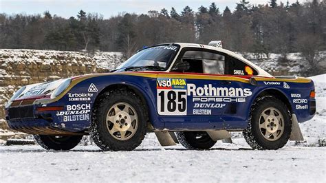 Porsche Restores The Ionic Rothmans 959 Paris-Dakar Rally Race Car From ...