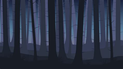 Night Forest Background Drawing - michelleagner1