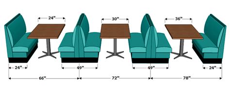 Restaurant Booth Dimensions | Booth Seating & Banquette Dimensions