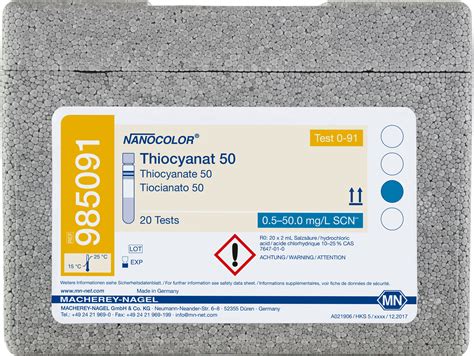 Thiocyanate 50 - Envitech Ltd