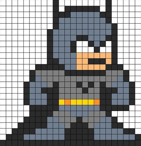 Batman | Perler bead designs | Perler beads, Melty bead patterns, Beads