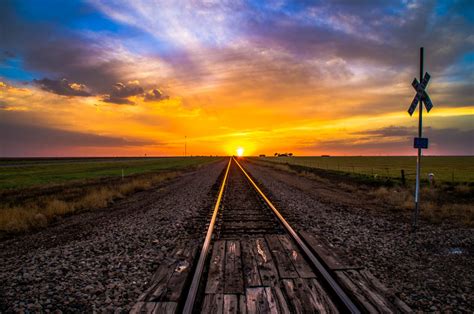 Railroad yard tracks