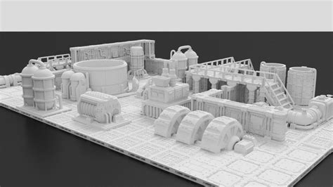 Industrial Chemworks Modular Set Digital STL 3D printable | Modular ...