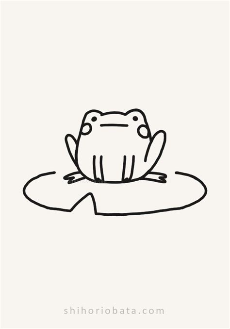 20 Easy Frog Drawing Ideas | Frog drawing, Sketch book, Cute easy drawings