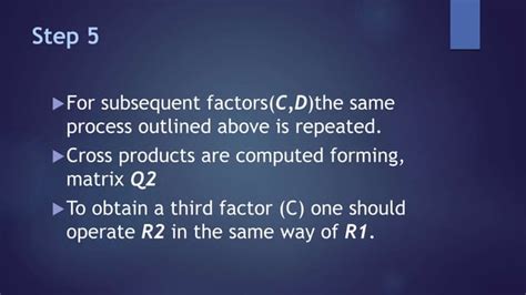 Factor analysis