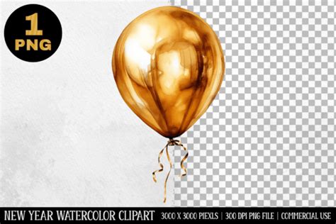 Balloons Glass Clipart | Happy New Year Graphic by TheDigitalStore247 ...