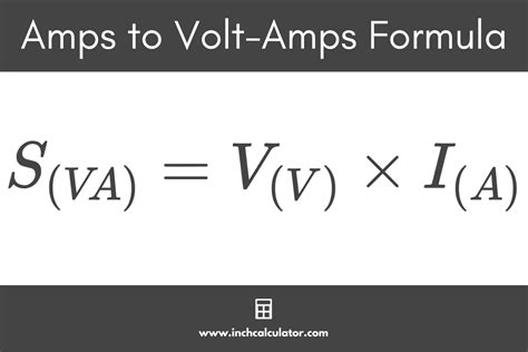 Amps to Volt-Amps (VA) Conversion Calculator - Inch Calculator