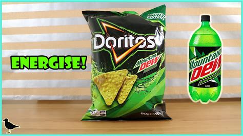 Limited Edition Doritos Mountain Dew Energised Flavour Food Tasting ...