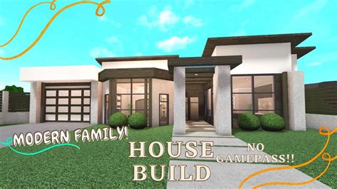 25K!BLOXBURG: MODERN HOUSEBUILD; NO GAMEPASS!! - YouTube | House ...