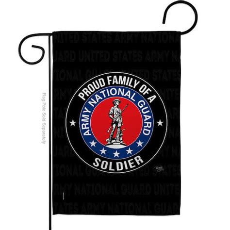 Breeze Decor 13 in. x 18.5 in. Army Proud Family Soldier National Guard ...