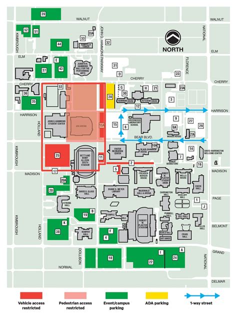 Southeast Missouri State University Campus Map