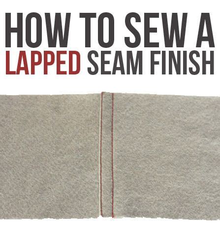 Fun seam finish! Lapped seam finish tutorial Sewing Lessons, Sewing ...