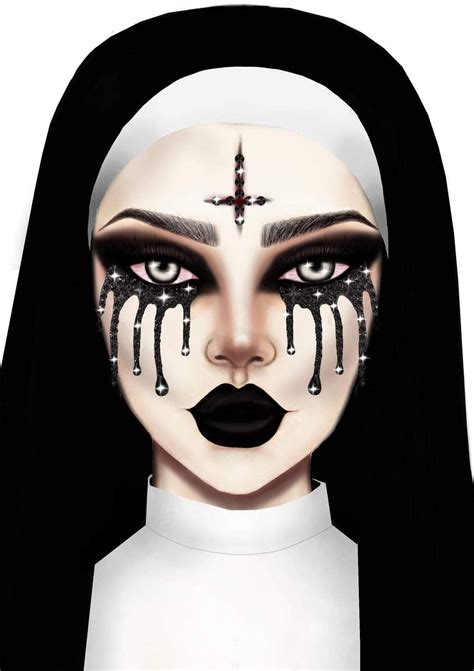 Evil Nun Rhinestone Stick-On Jewels in 2021 | Face jewels, Halloween ...