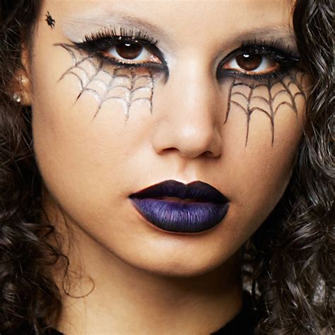 Spider web eye make up | Halloween makeup easy, Spider web makeup ...