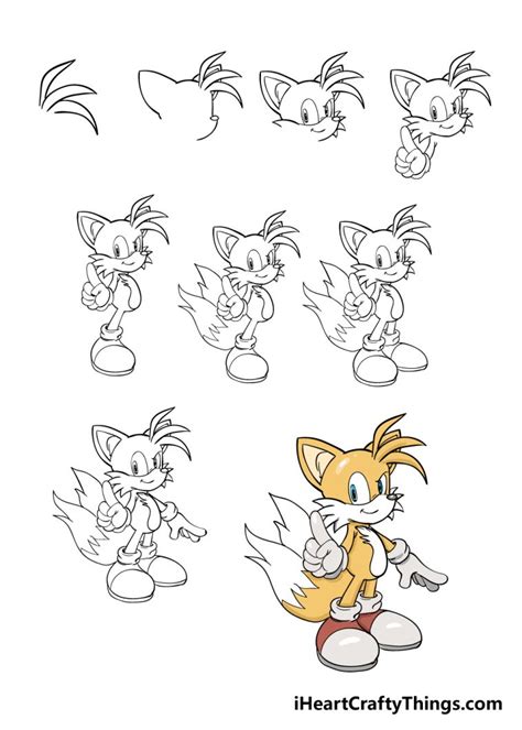 Tails Drawing - How To Draw Tails Step By Step