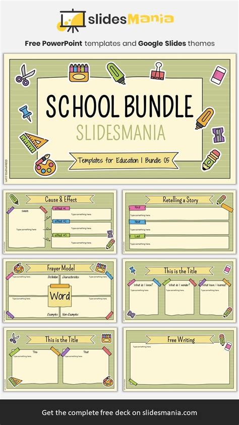 School Bundle 05. Free education templates for Google Slides and ...