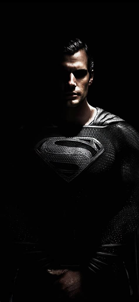 Download wallpaper 1125x2436 black suit, superman, dark, 2020, iphone x ...