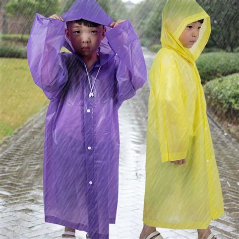 Aliexpress.com : Buy Fashion Frosted Child Transparent EVA Raincoat ...