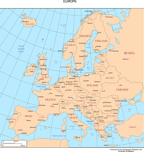 Detailed Clear Large Political Map Of Europe Ezilon Maps | Images and ...