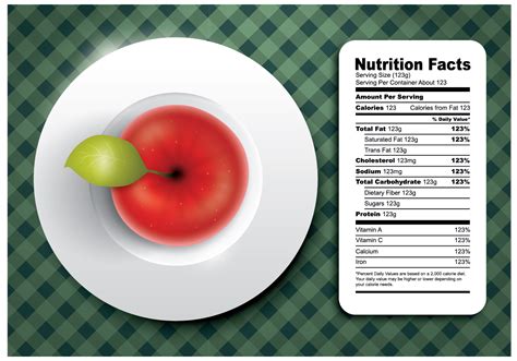 43 apple nutrition facts label