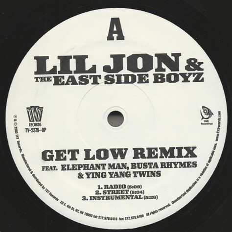 Lil' Jon & The East Side Boyz - Get Low (Remix) / Get Low (Merengue Mix ...