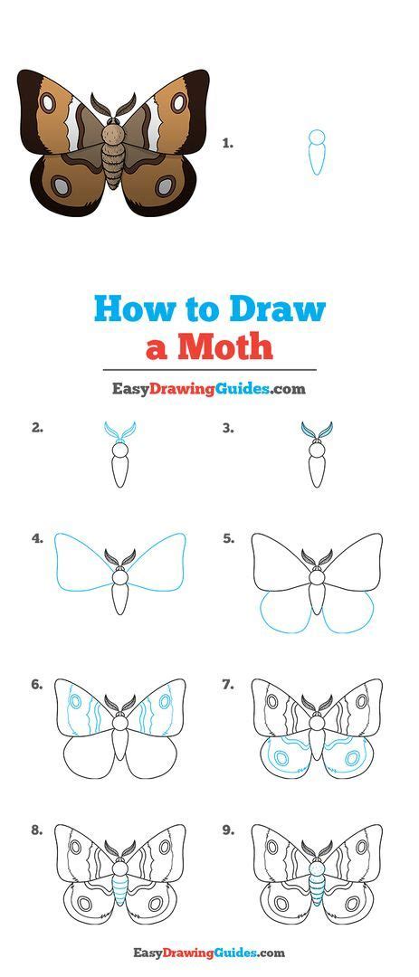 Moth Drawing Lesson. Free Online Drawing Tutorial for Kids. Get the ...