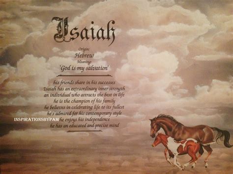 Isaiah First Name Meaning Art Print-Name Meaning