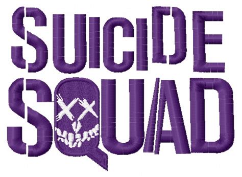 Suicide Squad logo machine embroidery design