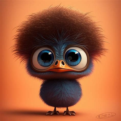 Cute cartoon Emu character stock illustration. Illustration of cartoon ...