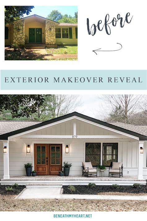 Exterior Home Makeover Before and After