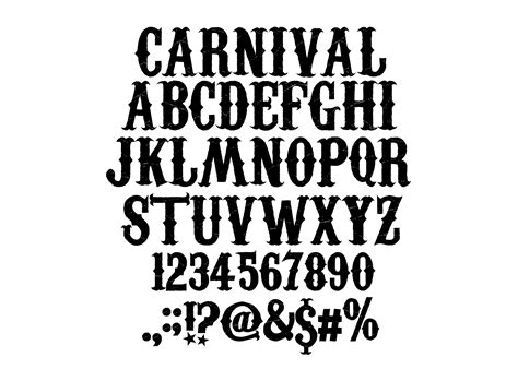 CARNIVAL FONT SVG Carnival Alphabet Carnival Letters and | Etsy