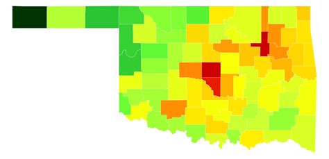 Oklahoma Population Density Map