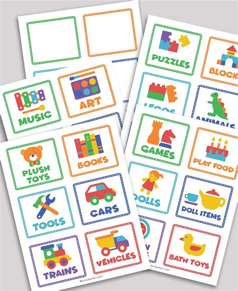 Free Printable Toy Bin Labels