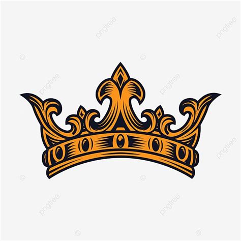 Simple Queen Crown Clipart Transparent PNG Hd, Flat Golden Crown Queen ...